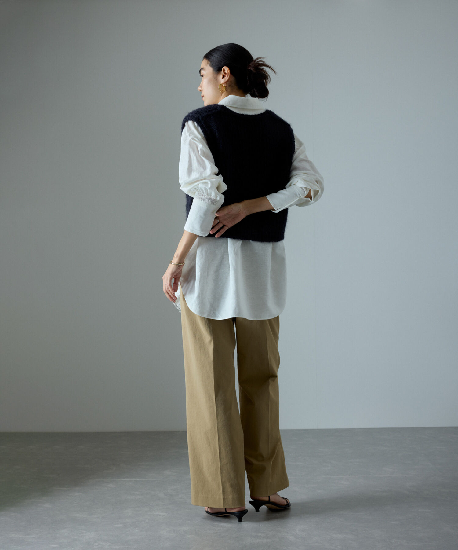 SALON adam et rope'「ヘムクロスレースシャツ」|シャツ・ブラウス|