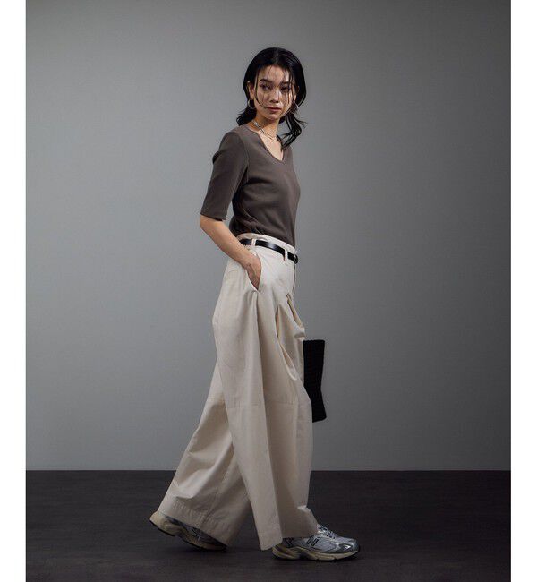 SALON adam et rope'「【W S（ドゥーブル）】レザーオーバルバックルベルト」|ベルト|