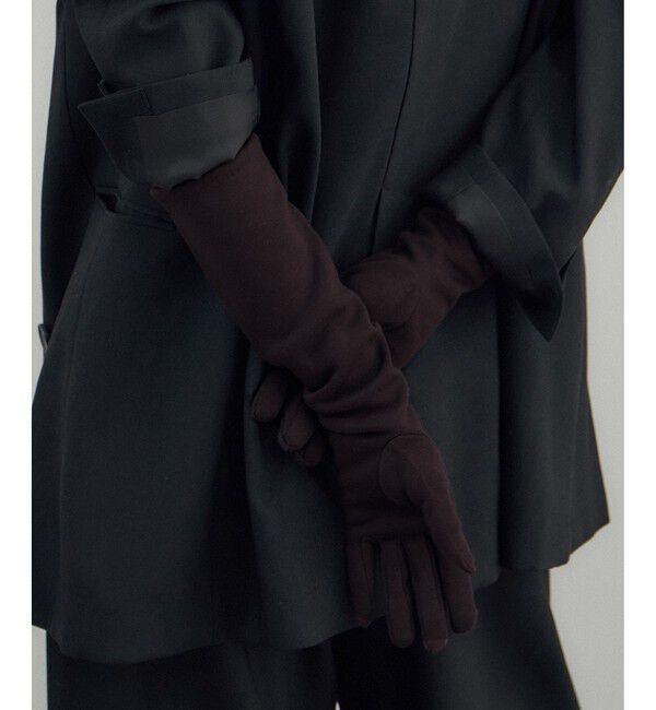 SALON adam et rope'「【AULENTTI（オーレンティ）】ロンググローブ」|手袋|ブラウン(20)