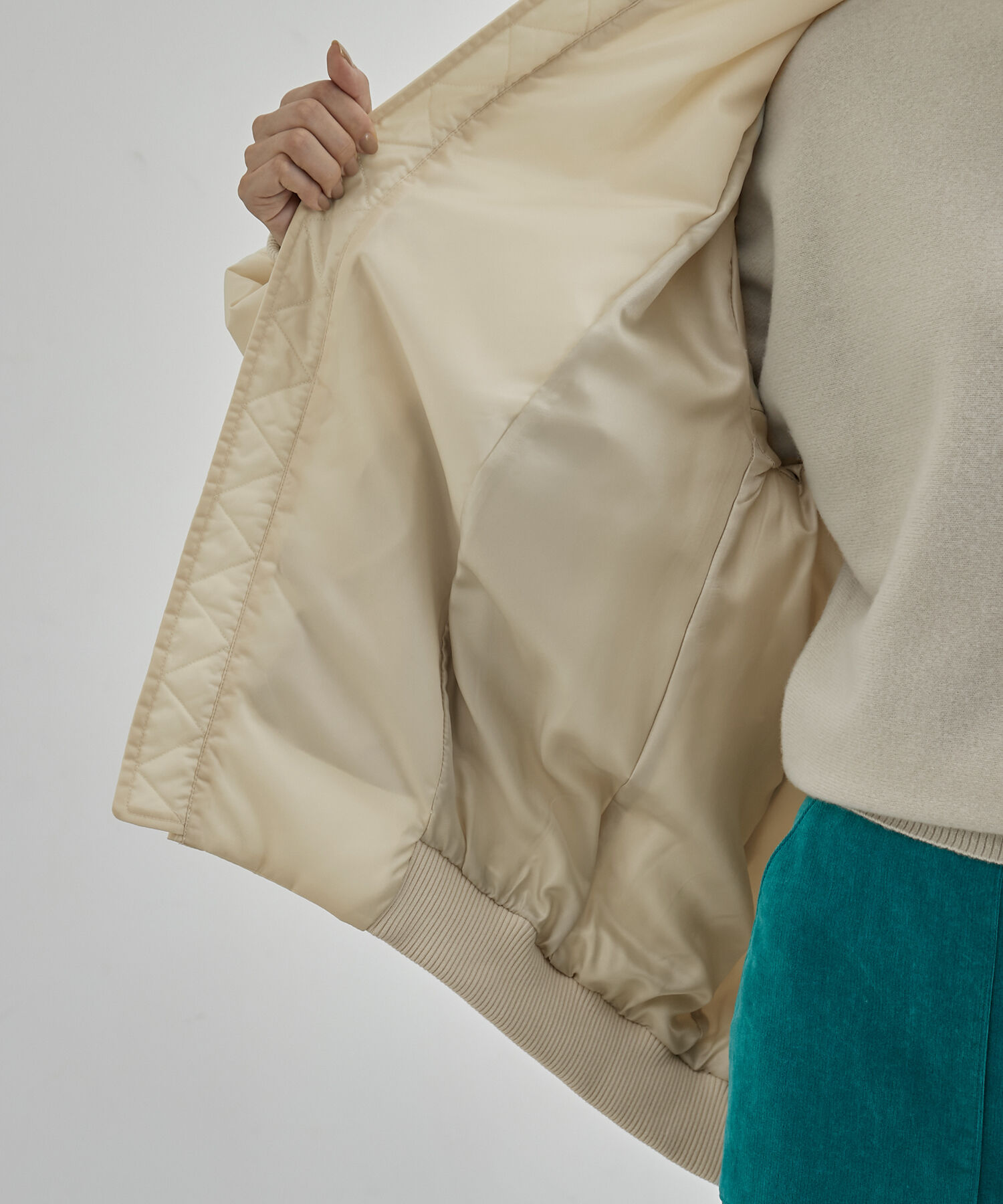 ROPE「【エディター三尋木奈保さんコラボ】フォルムブルゾンMA-1」|その他|