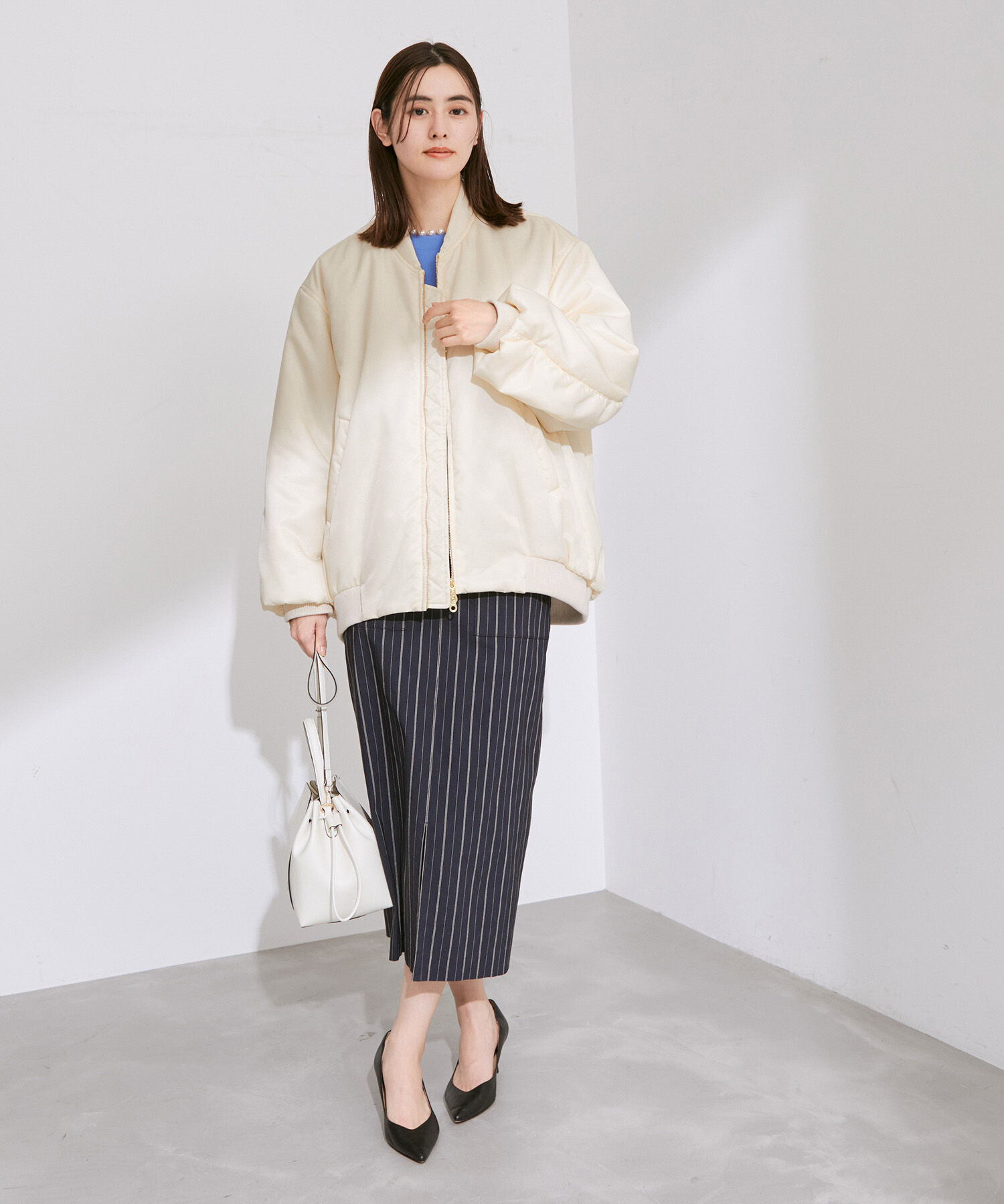 ROPE「【エディター三尋木奈保さんコラボ】フォルムブルゾンMA-1」|その他|