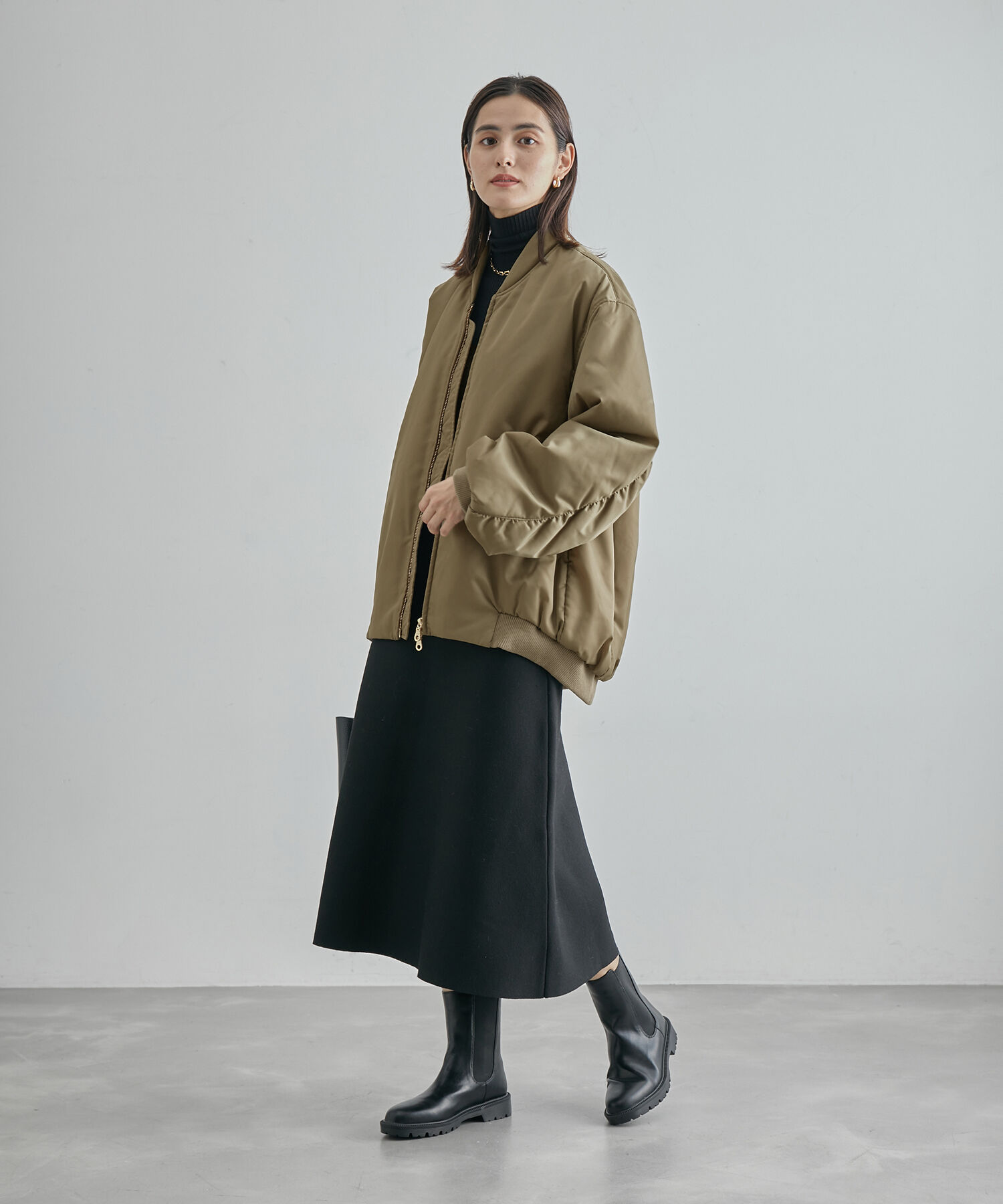 ROPE「【エディター三尋木奈保さんコラボ】フォルムブルゾンMA-1」|その他|