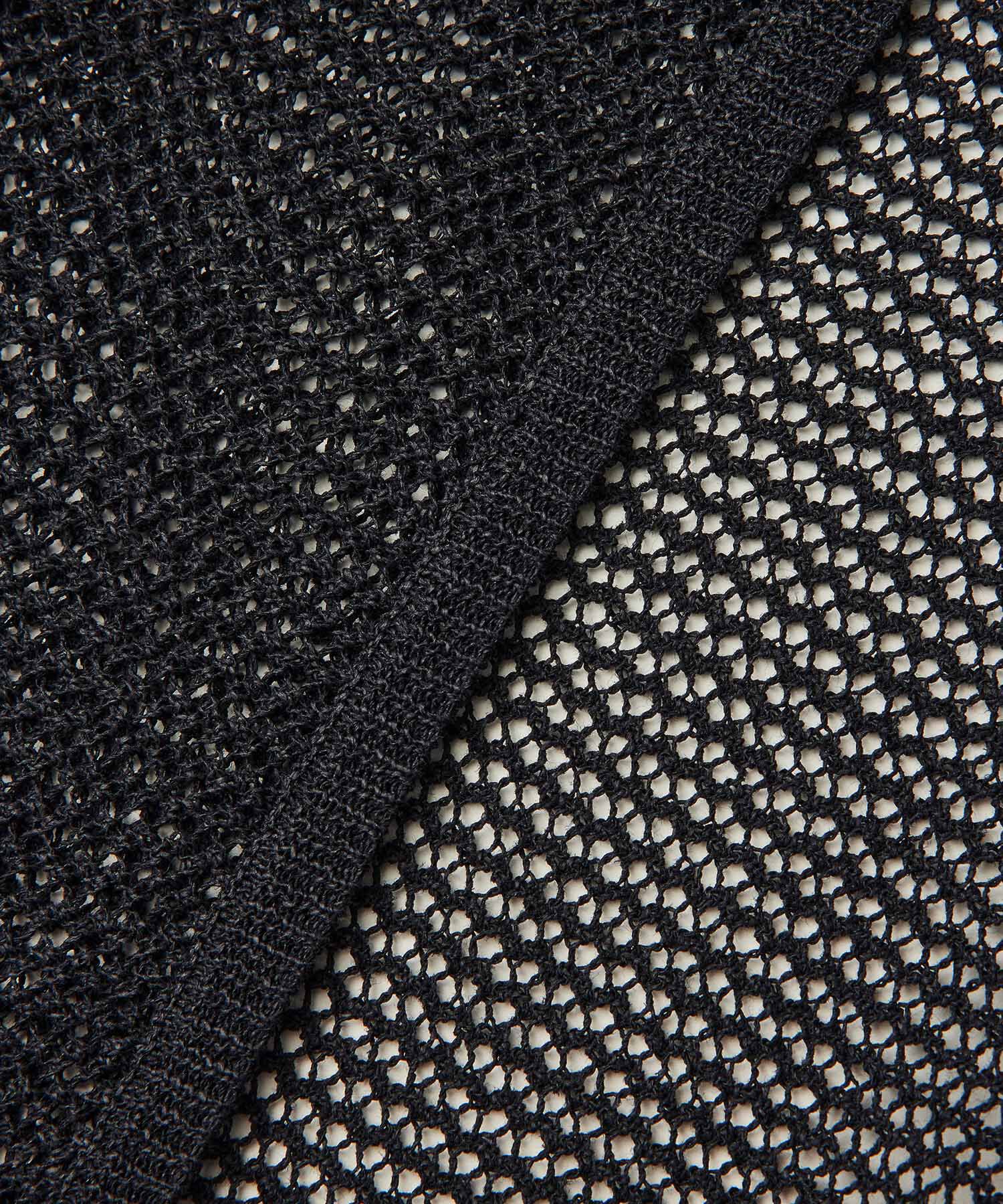 ROPE「ペーパーヤーンメッシュカーディガン/ショート丈メッシュボレロ」|カーディガン|