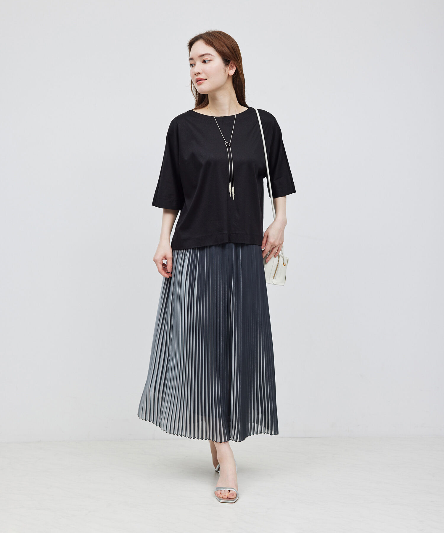 ROPE「汗染み防止スムース半袖カットソー」|Tシャツ・カットソー|