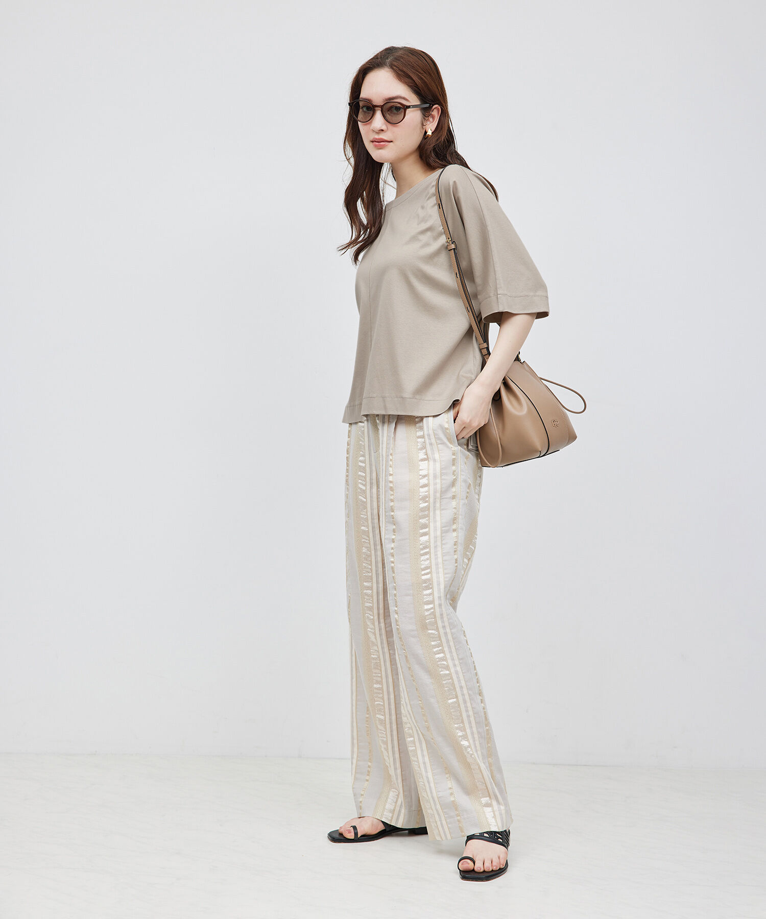 ROPE「汗染み防止スムース半袖カットソー」|Tシャツ・カットソー|