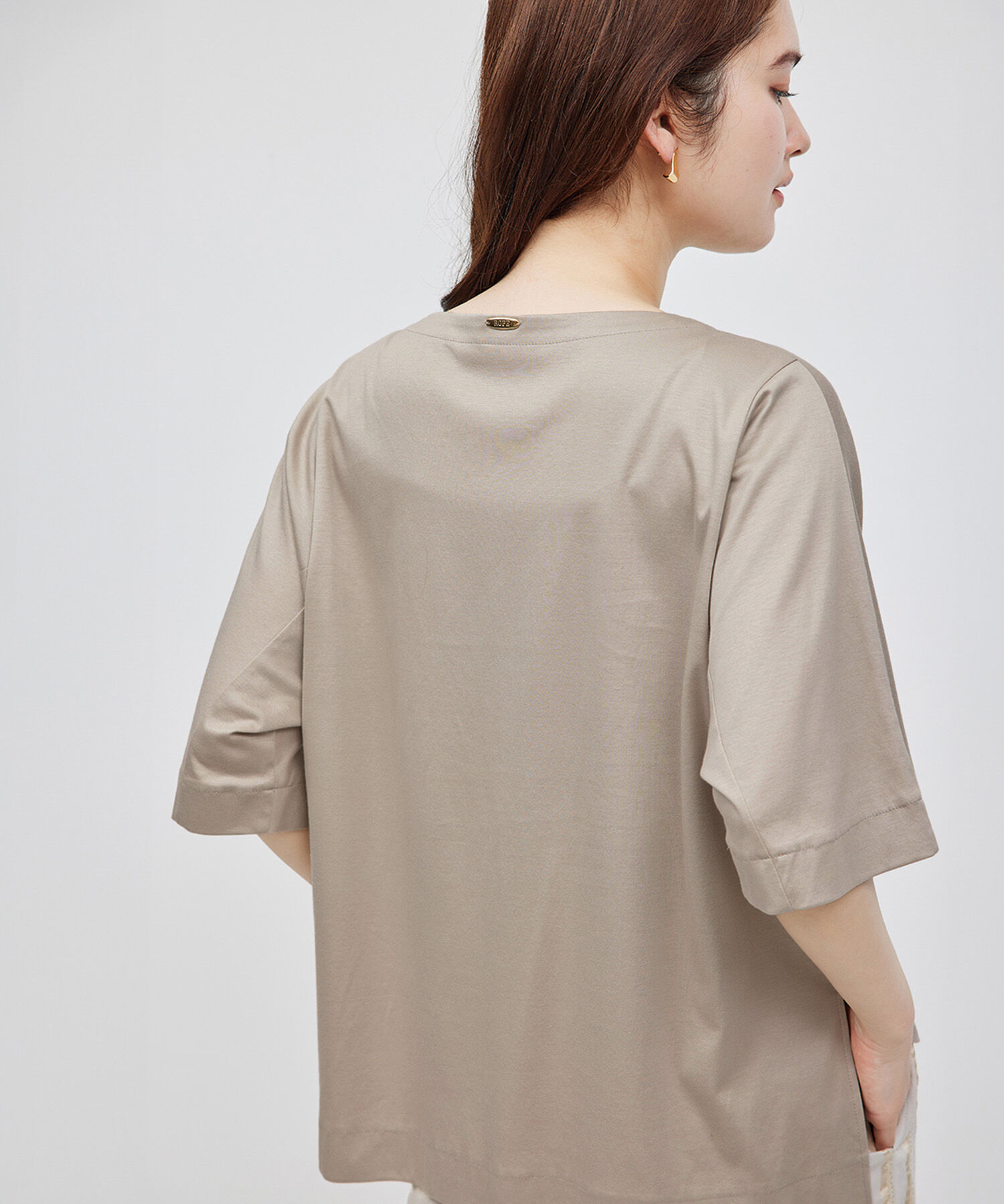 ROPE「汗染み防止スムース半袖カットソー」|Tシャツ・カットソー|