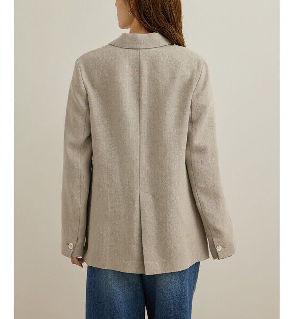 ROPE「尾州リネンダブルブレストジャケット」|テーラードジャケット|