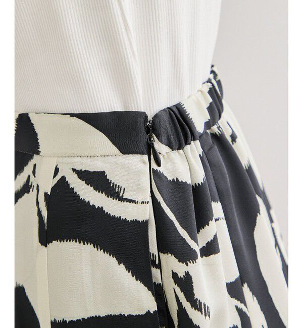 ROPE「DEVEAUXジオメトリックフラワーイージースカート」|スカート|