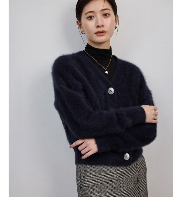 ROPE「フォックスカシミヤニットカーディガン/イージーケア・アンサンブル対応」|カーディガン|