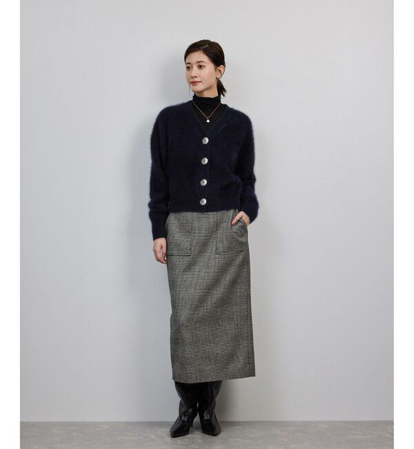 ROPE「フォックスカシミヤニットカーディガン/イージーケア・アンサンブル対応」|カーディガン|