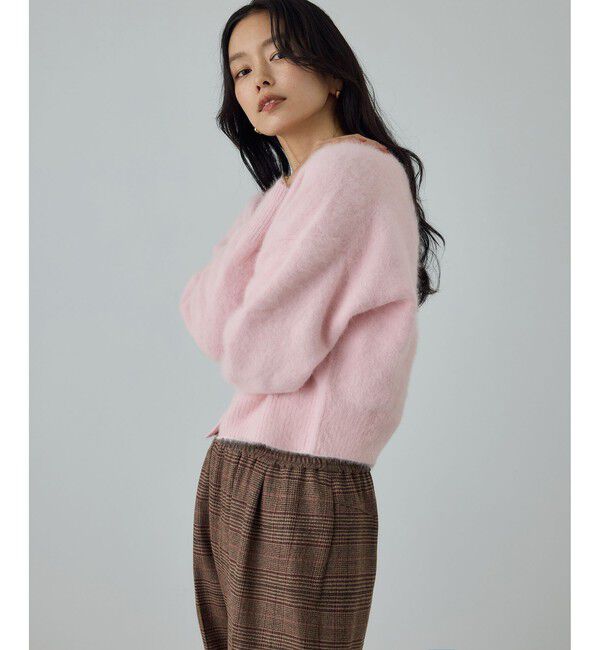 ROPE「フォックスカシミヤニットカーディガン/イージーケア・アンサンブル対応」|カーディガン|