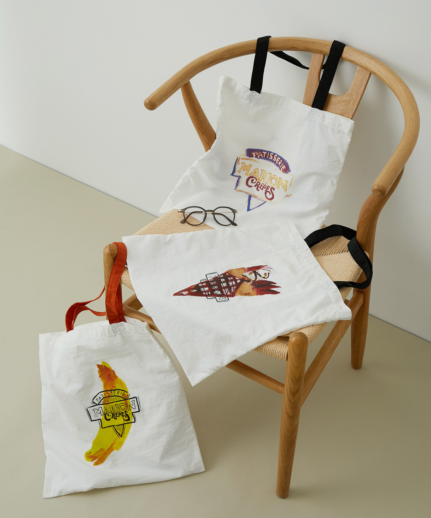 VIS「【ViSage】【MARION CREPESコラボ】モチーフエコトートバッグ」|トートバッグ|