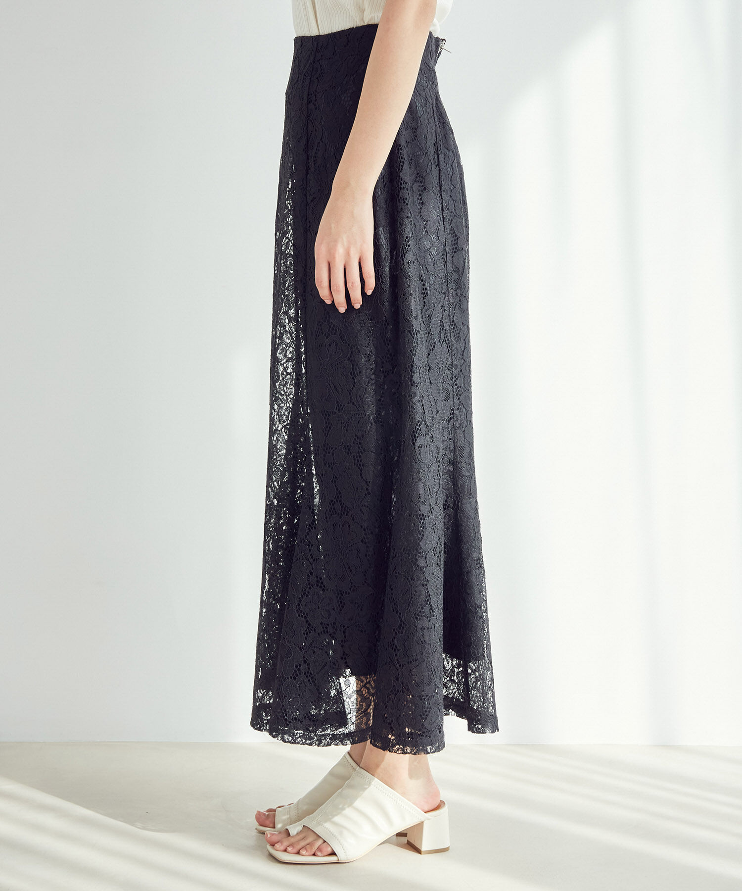 vis-a-vis「【WEB限定】レースマーメイドスカート」|スカート|