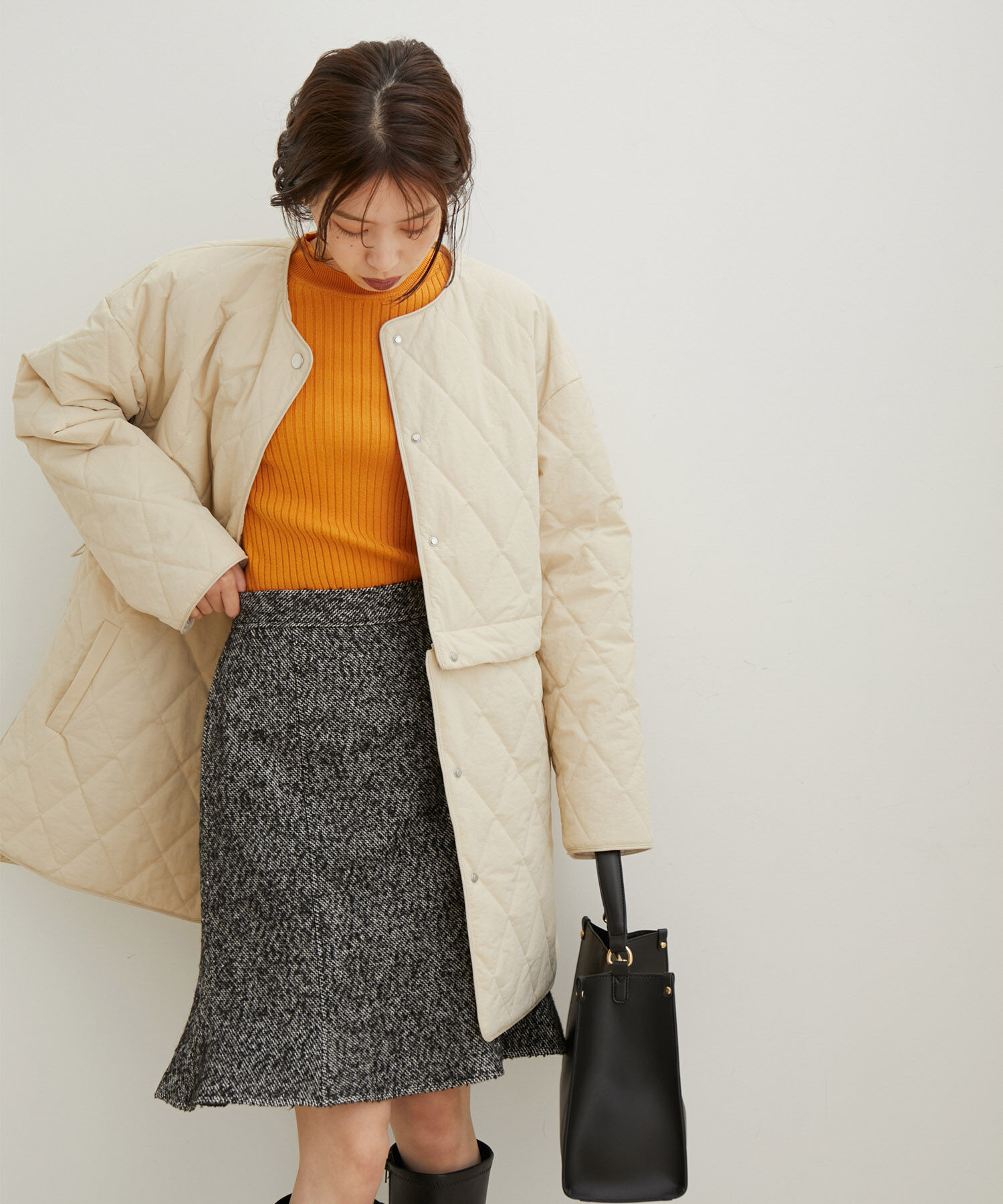 VIS「【2WAY】ロング＆ショート中綿キルティングコート」|その他|