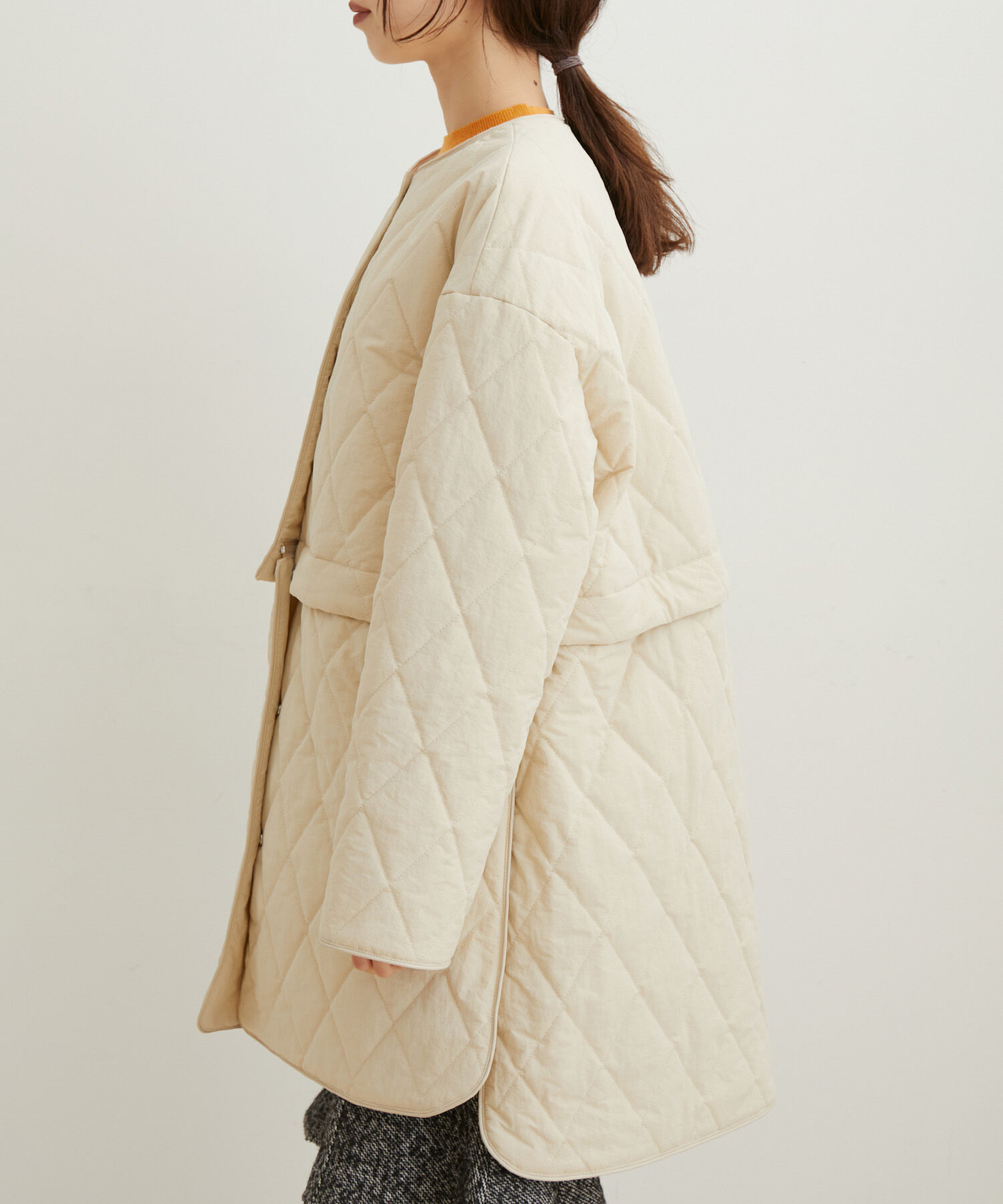 VIS「【2WAY】ロング＆ショート中綿キルティングコート」|その他|