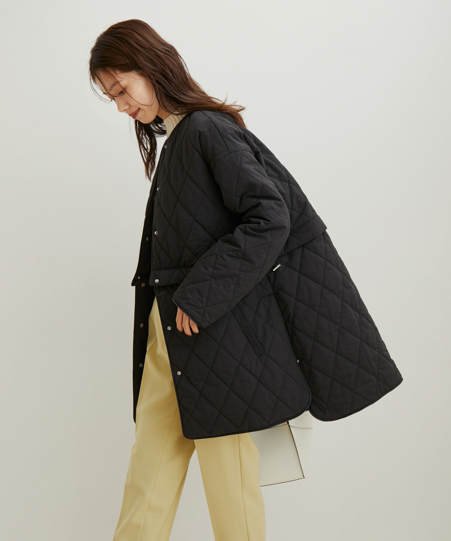 VIS「【2WAY】ロング＆ショート中綿キルティングコート」|その他|