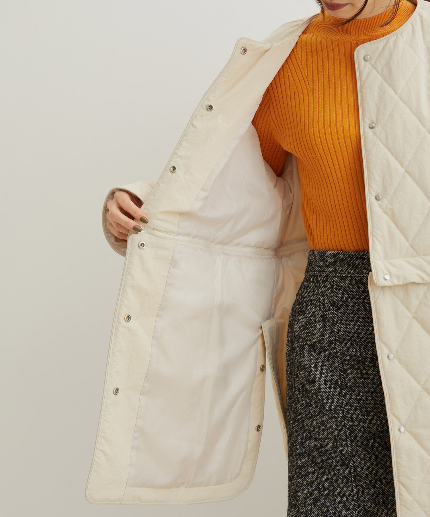 VIS「【2WAY】ロング＆ショート中綿キルティングコート」|その他|