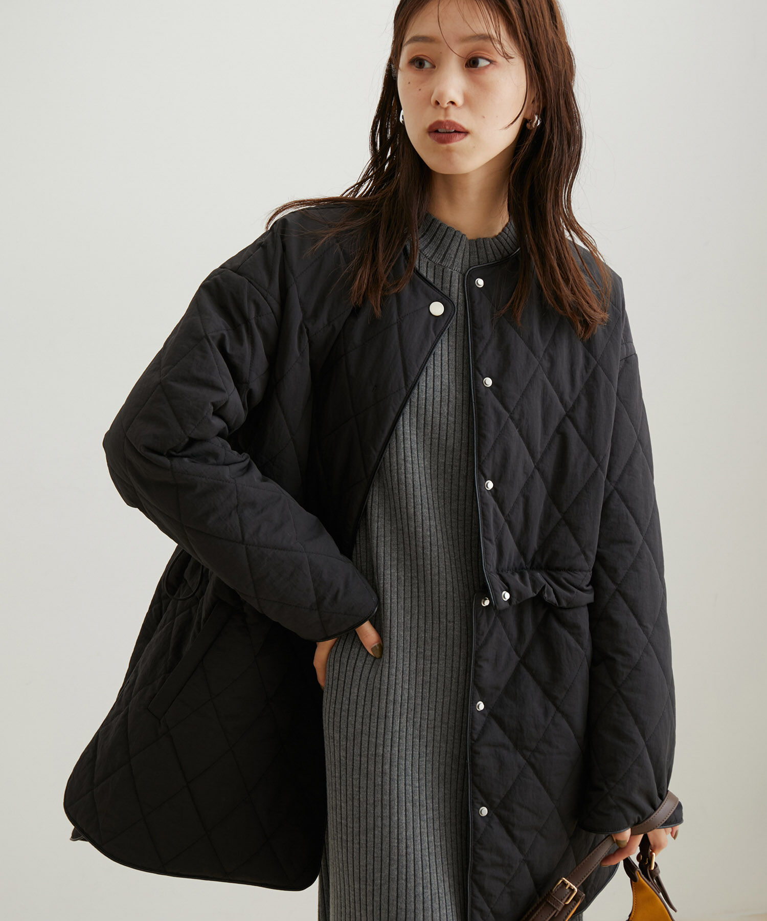 VIS「【2WAY】ロング＆ショート中綿キルティングコート」|その他|