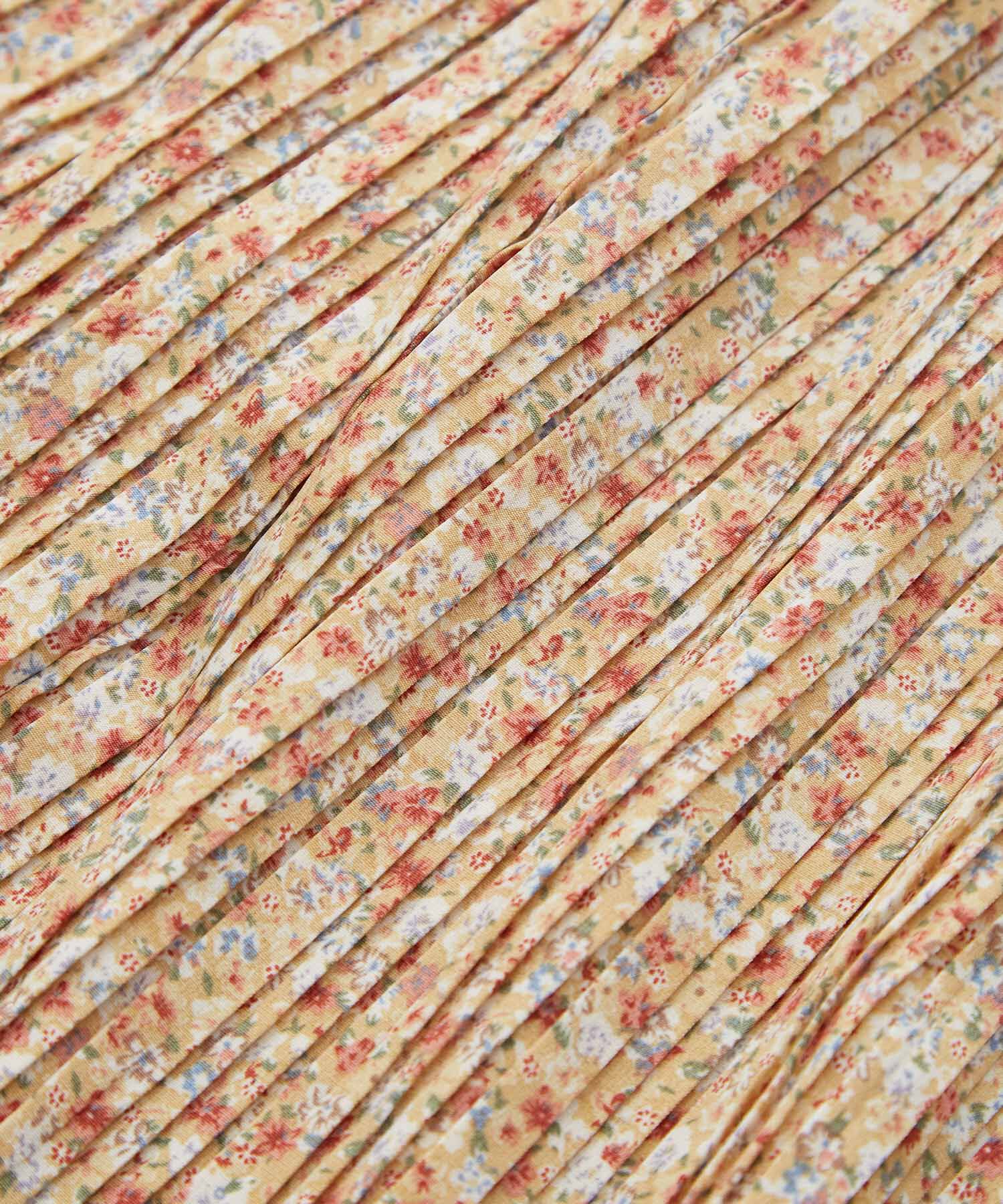 vis-a-vis「【WEB限定】アニマルドット＆花柄プリーツロングスカート」|スカート|