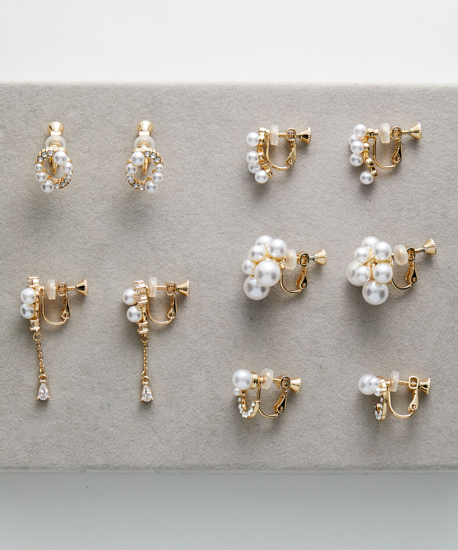 VIS「パールビジューアソートイヤリング」|イヤリング|