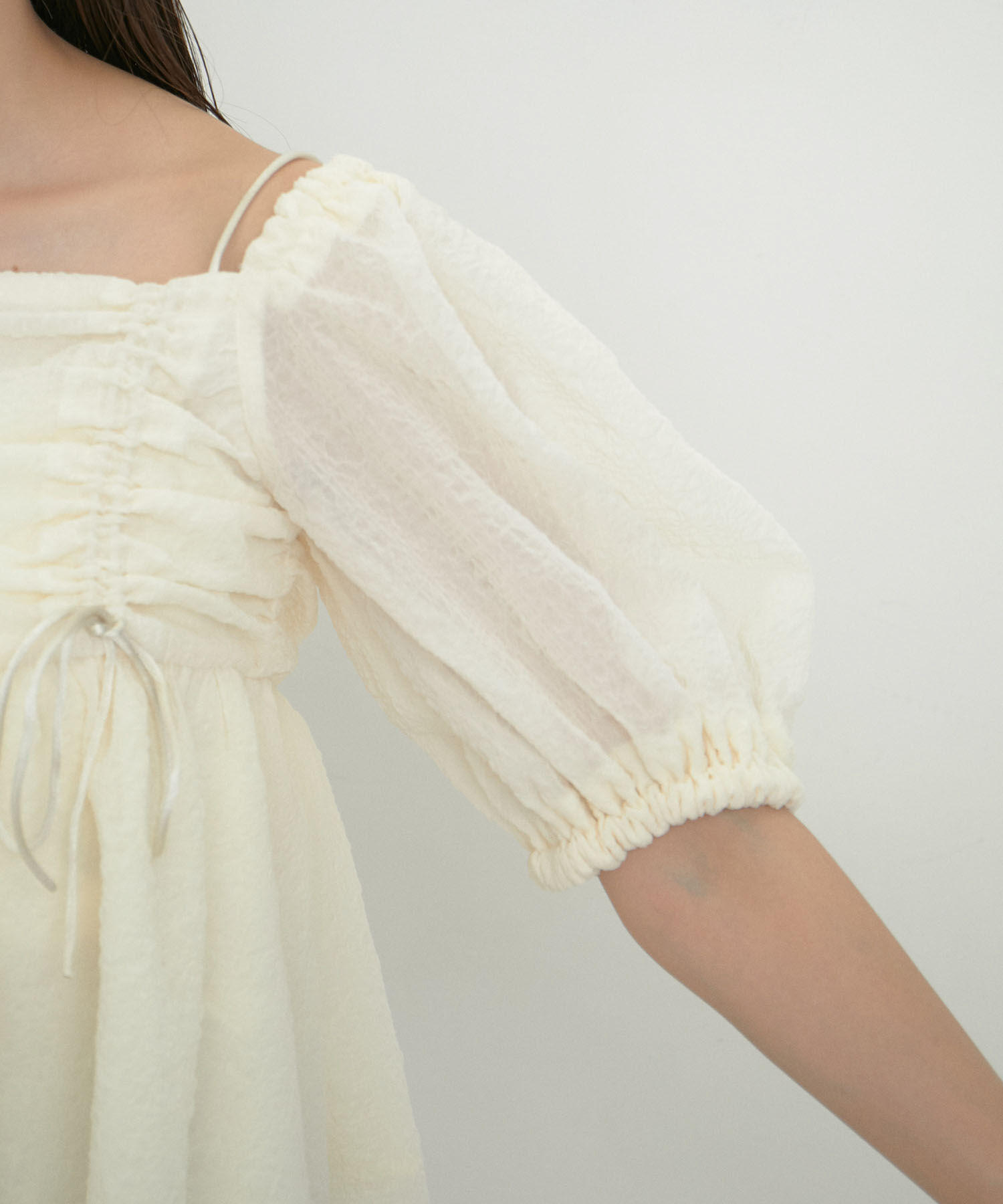 VIS「【2WAY】リボンディテールオフショルブラウス」|シャツ・ブラウス|