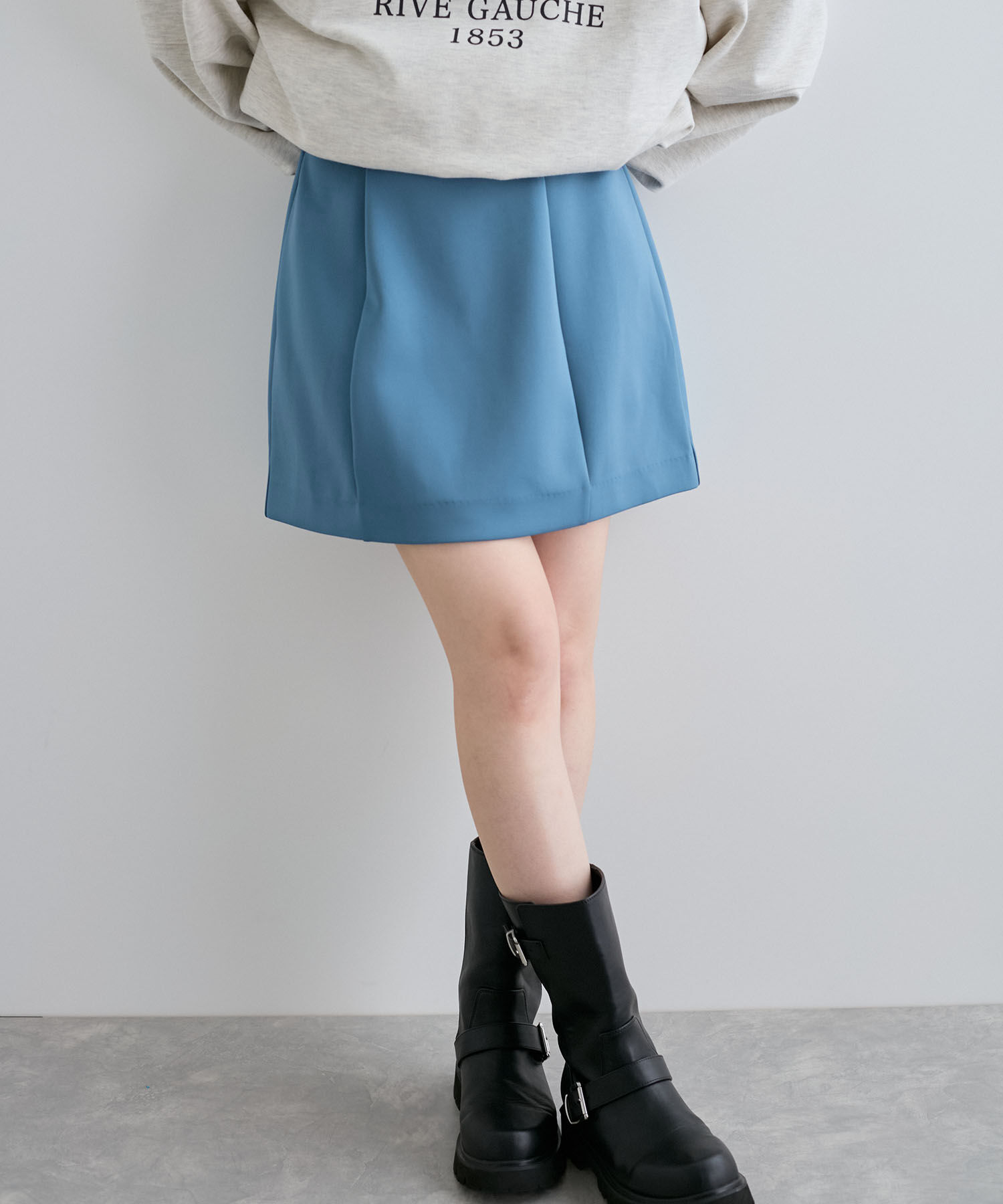 VIS「ボンディングフレアミニスカート」|スカート|