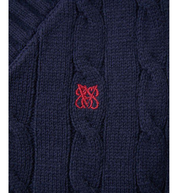 VIS「ロゴ刺繍ケーブルベスト」|ベスト・ジレ|