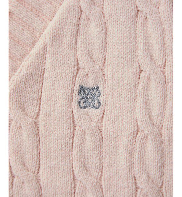 VIS「ロゴ刺繍ケーブルベスト」|ベスト・ジレ|