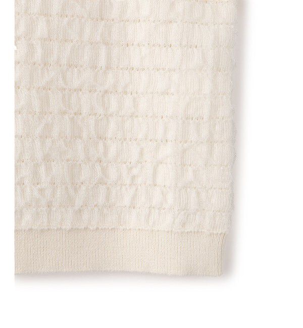 VIS「オーガンジーメタルボタンニットカーディガン」|カーディガン|