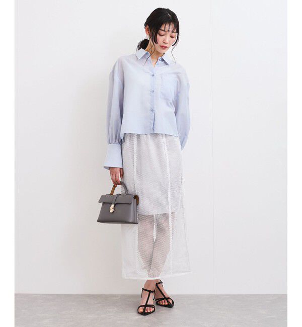 VIS「ラメメッシュスカート」|スカート|