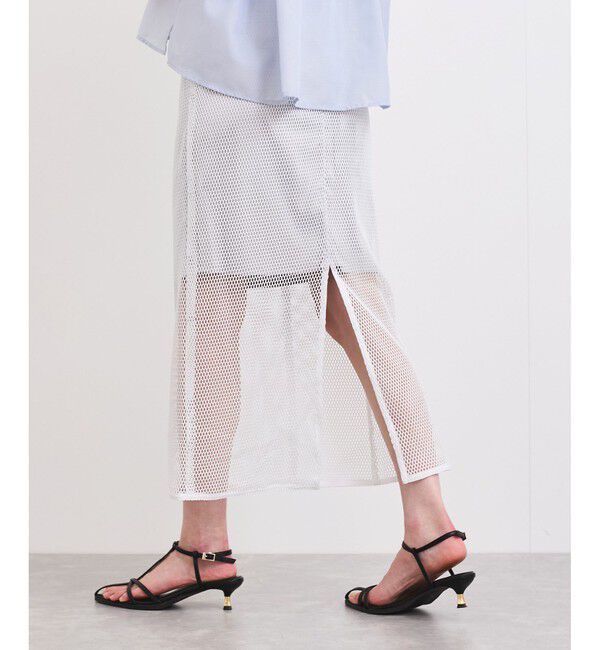 VIS「ラメメッシュスカート」|スカート|