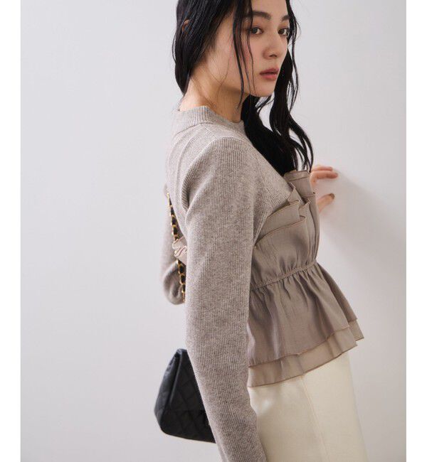 VIS「ビスチェドッキングニットプルオーバー/セットアップ対応」|ニット・セーター|