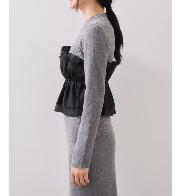 VIS「ビスチェドッキングニットプルオーバー/セットアップ対応」|ニット・セーター|