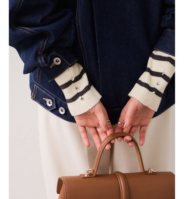 VIS「スクエアネックニットプルオーバー」|ニット・セーター|