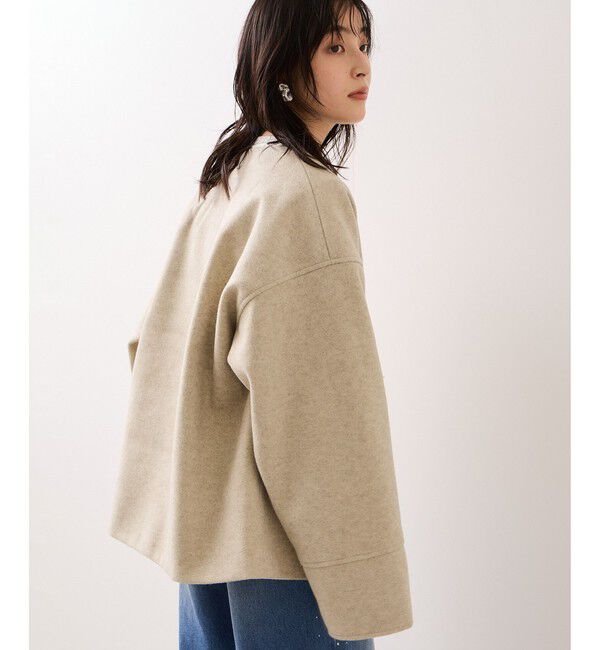 VIS「【WEB限定】ボアポケットノーカラーコート」|その他|