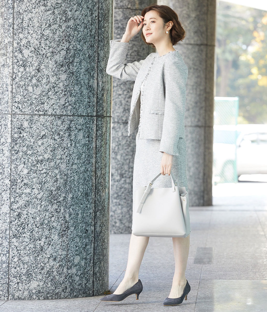 Rope&rsquo;Picnic「【セットアップ対応】ファンシーツィードフリンジノーカラージャケット」|ノーカラージャケット|