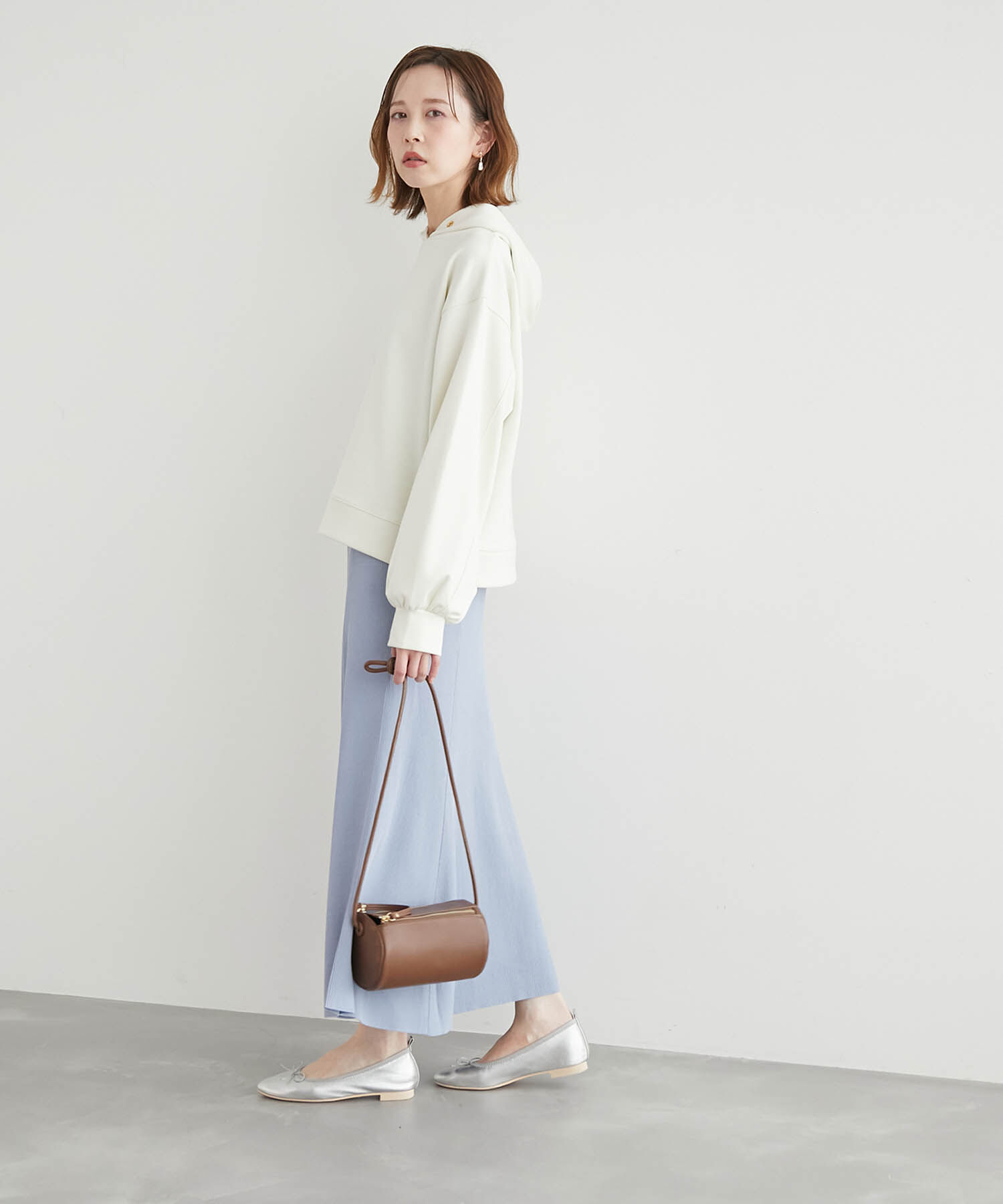 Rope&rsquo;Picnic「【UVカット・洗濯機OK】リブフレアニットスカート」|スカート|