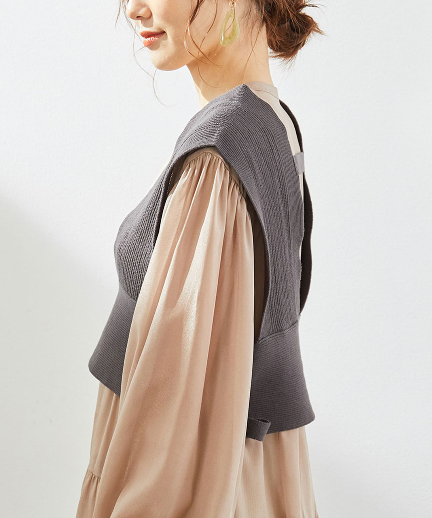 Rope&rsquo;Picnic「コットン混ニットビスチェ」|ベスト・ジレ|