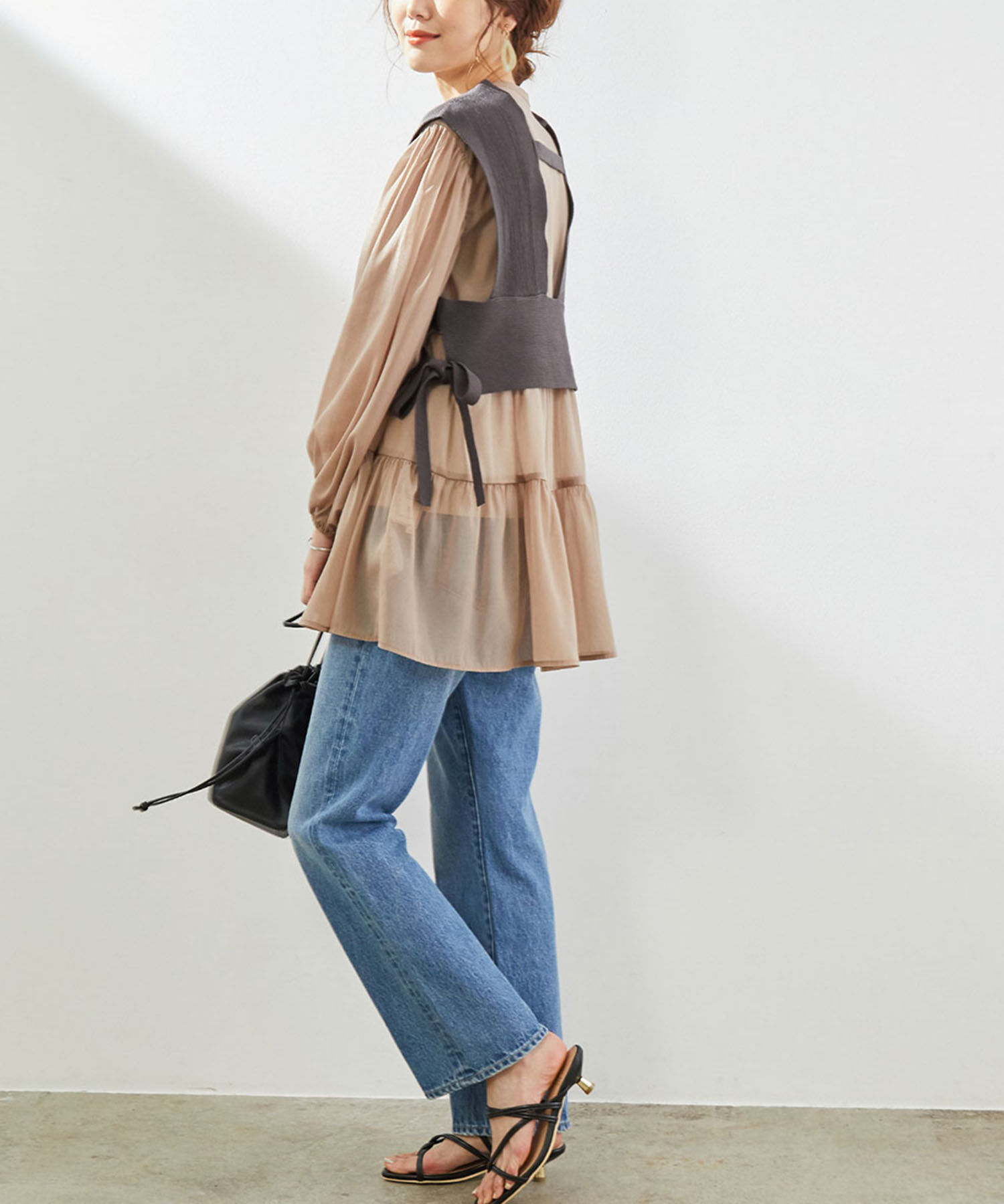 Rope&rsquo;Picnic「コットン混ニットビスチェ」|ベスト・ジレ|