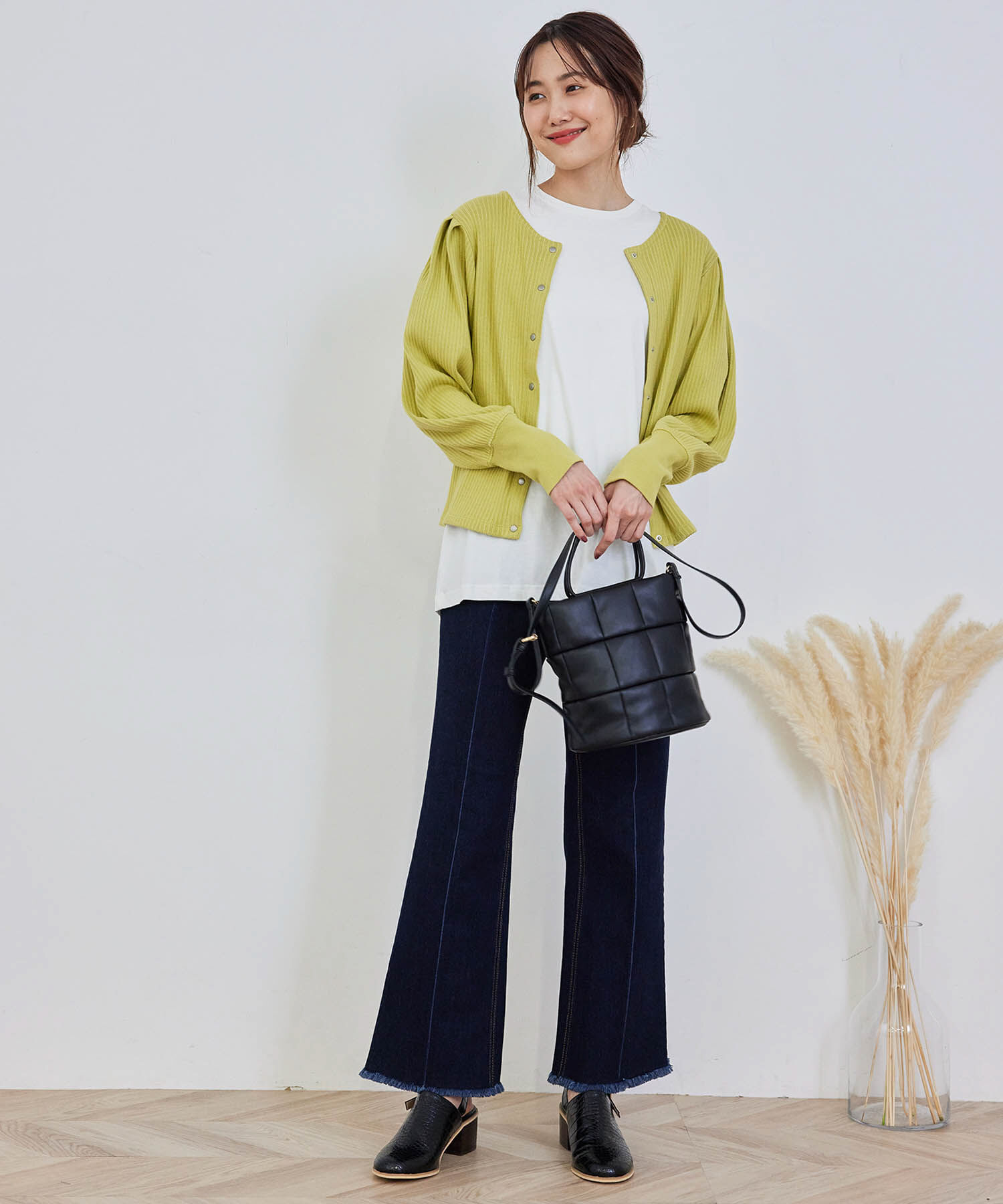 Rope&rsquo;Picnic「【2WAY】カットテレコカーディガン」|カーディガン|