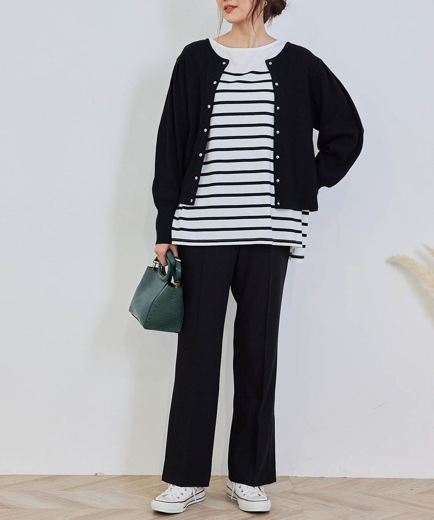 Rope&rsquo;Picnic「【2WAY】カットテレコカーディガン」|カーディガン|