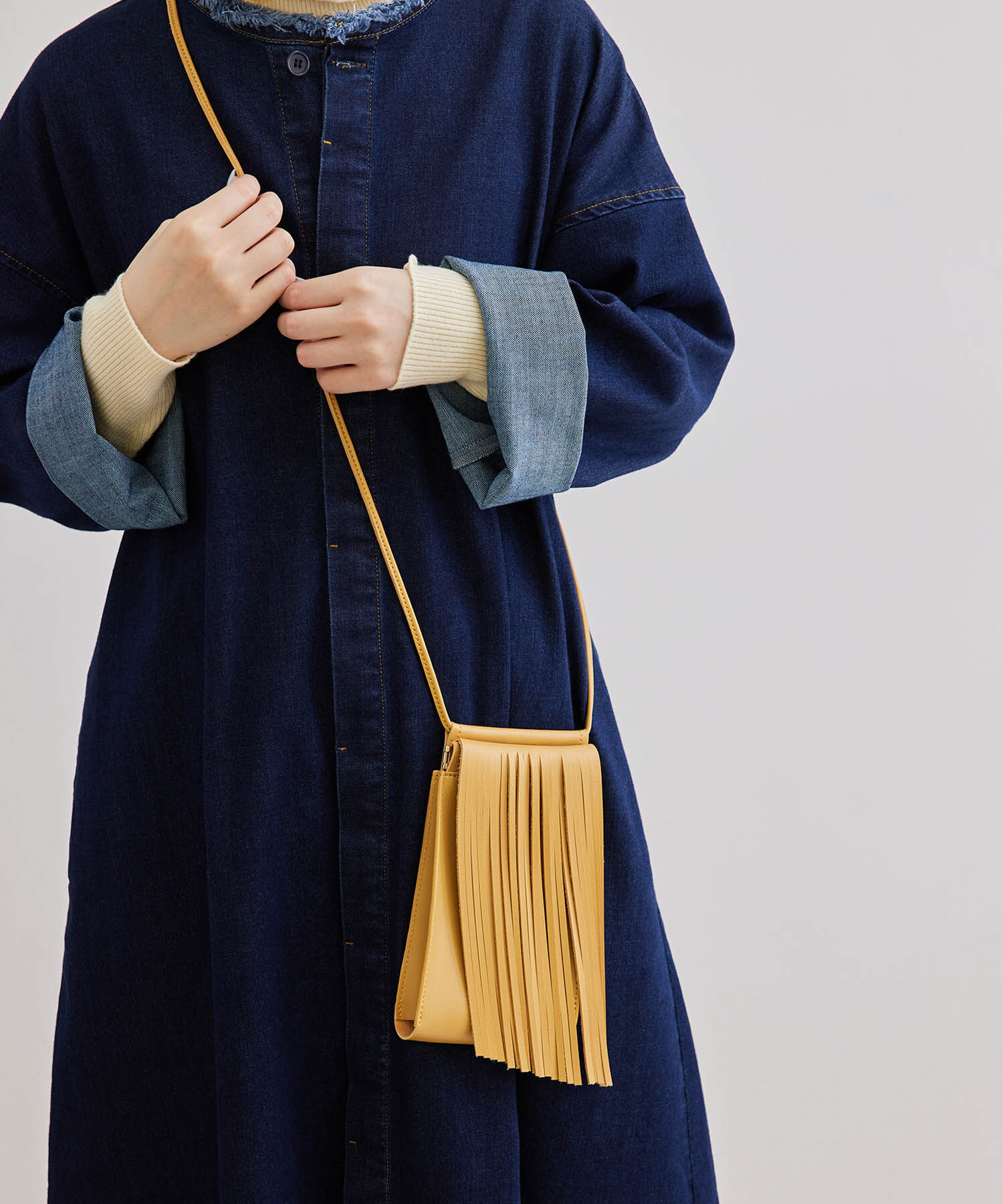 ROPE PICNIC PASSAGE「フリンジぱくぱく金具ミニショルダーバッグ」|ショルダー・メッセンジャー|