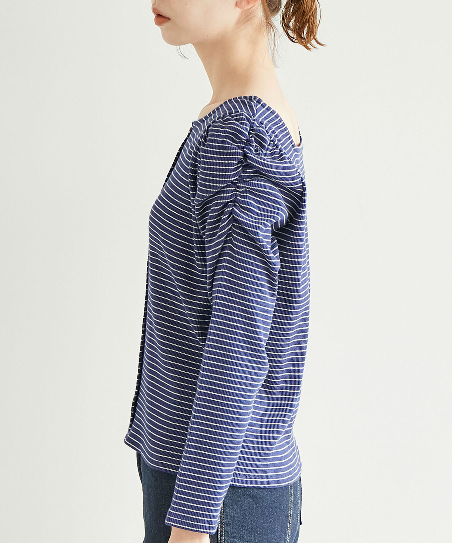 Rope&rsquo;Picnic「袖ギャザートップス」|Tシャツ・カットソー|