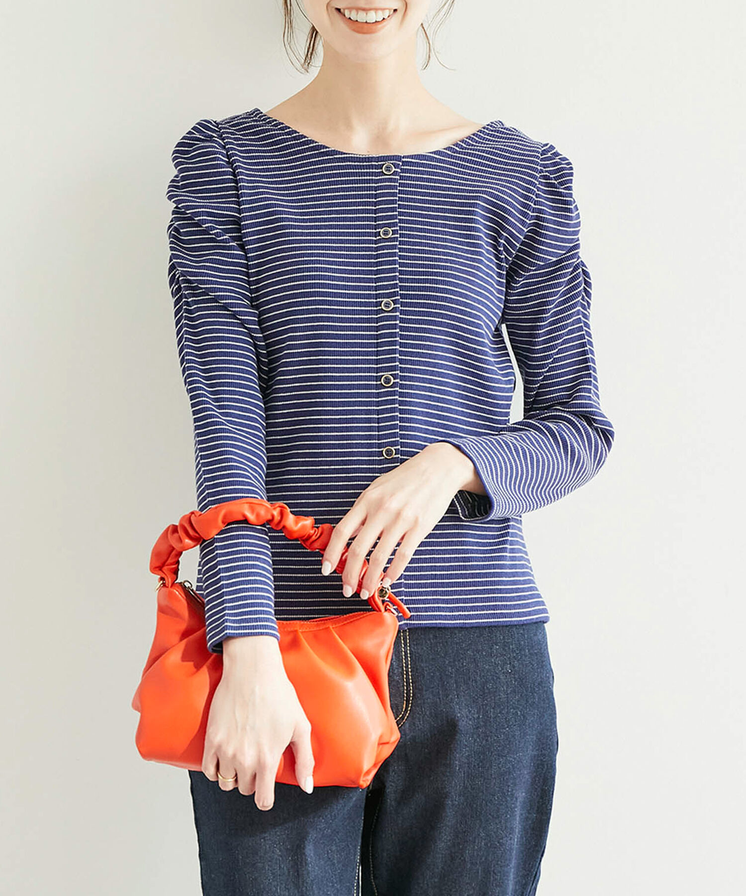 Rope&rsquo;Picnic「袖ギャザートップス」|Tシャツ・カットソー|