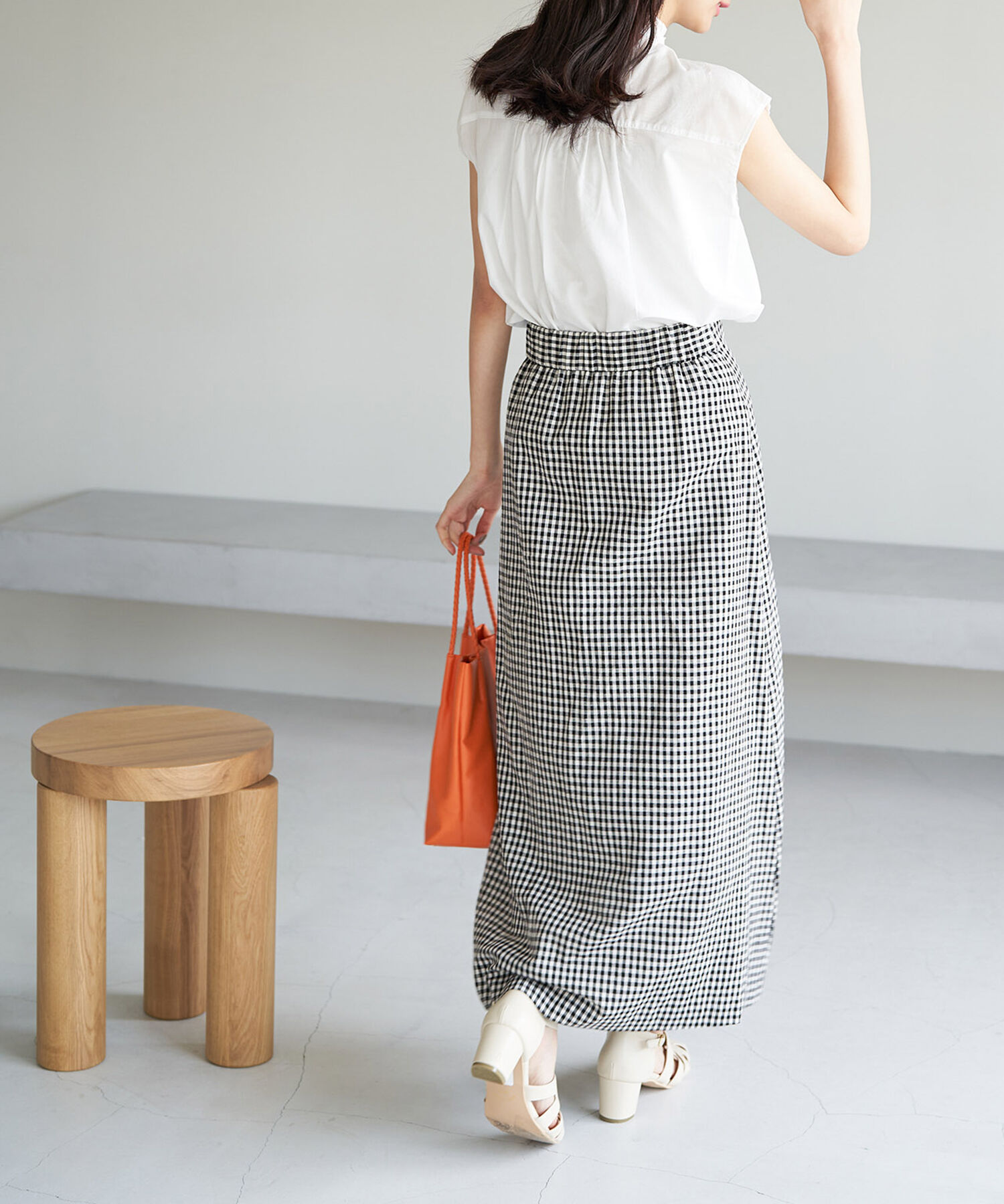 Rope&rsquo;Picnic「フリルバンドカラーフレンチスリーブシャツ　ストライプシャツ」|シャツ・ブラウス|