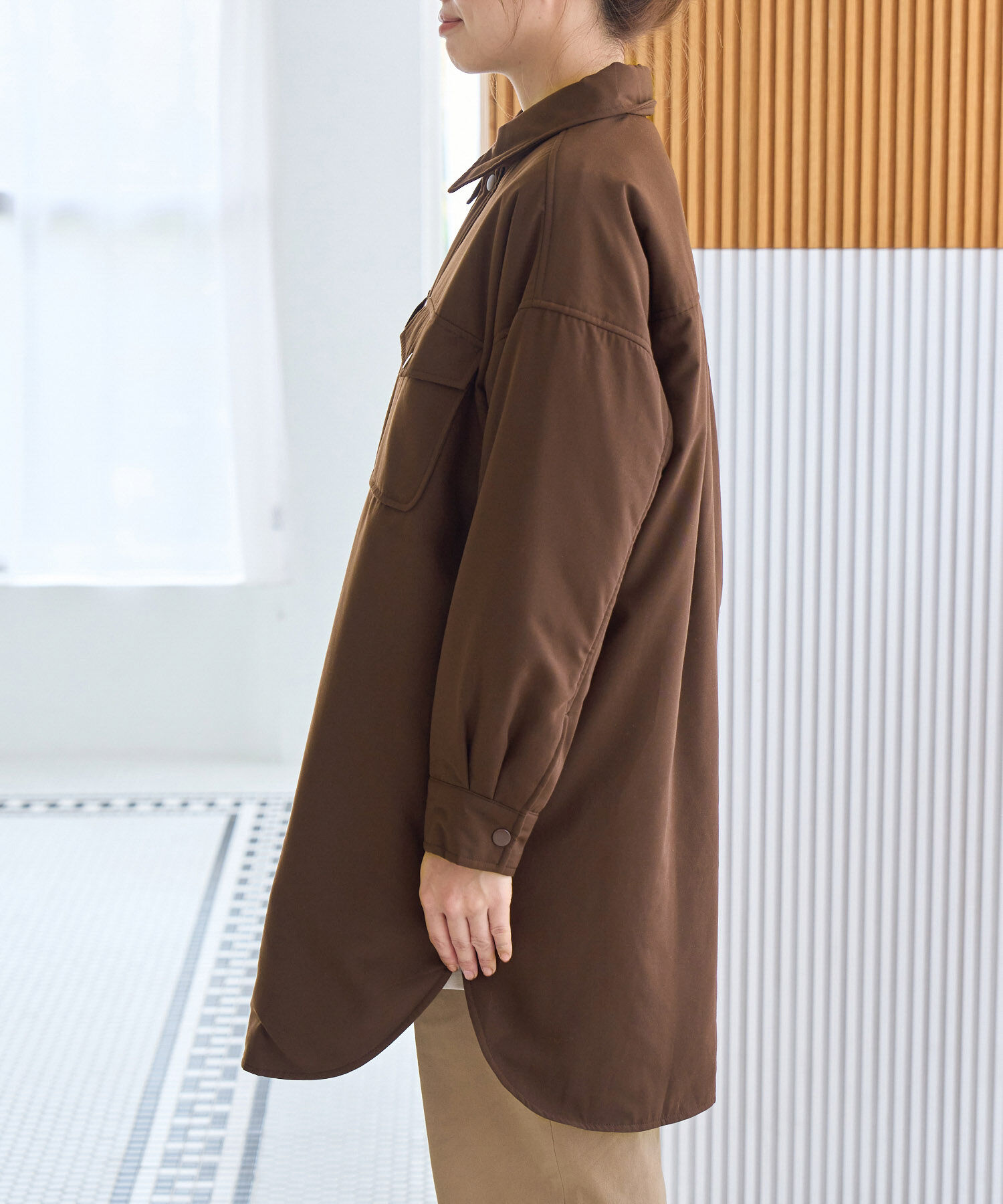 ROPE' PICNIC R「撥水加工/中わたシャツジャケット」|ブルゾン・スタジャン|