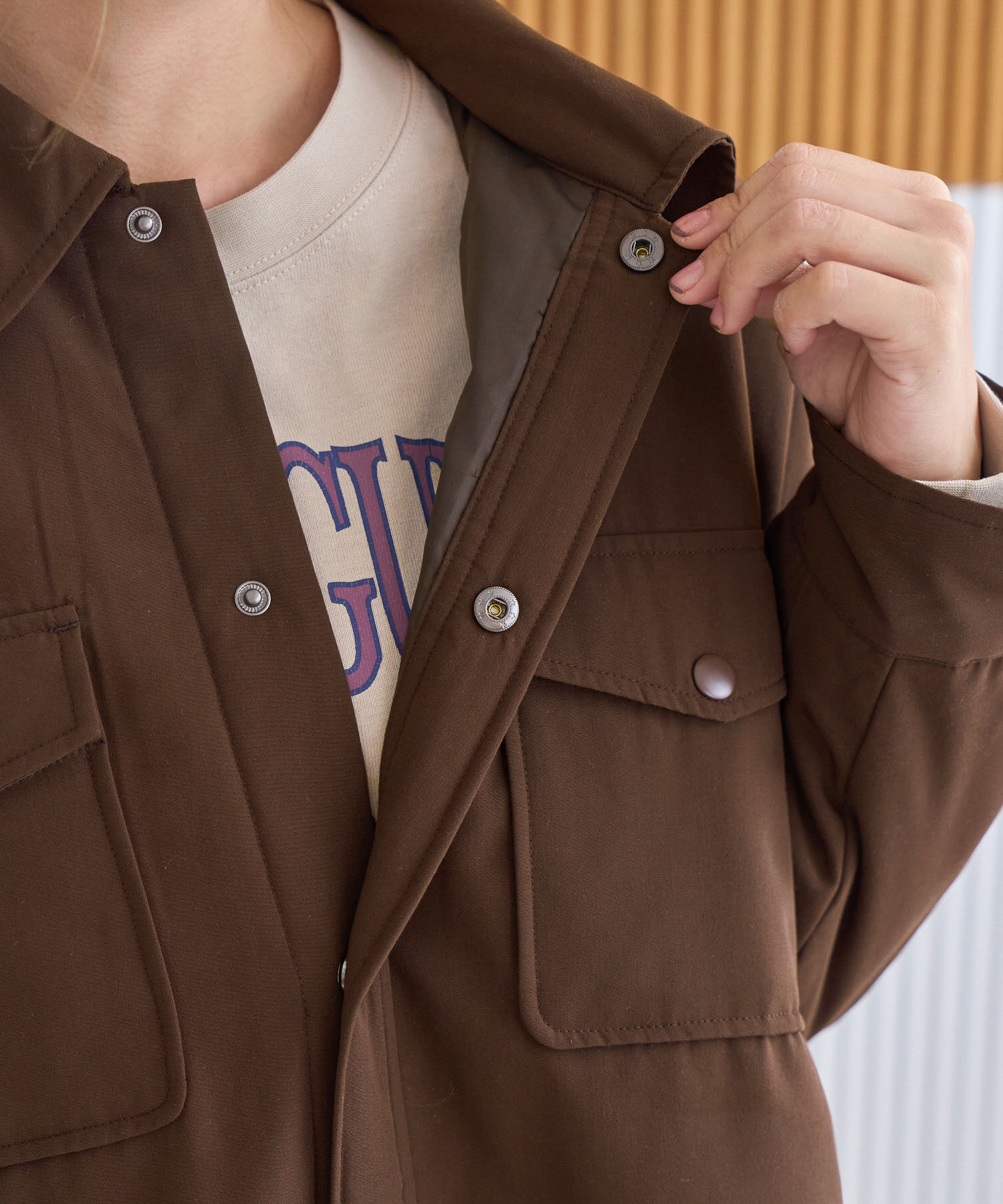 ROPE' PICNIC R「撥水加工/中わたシャツジャケット」|ブルゾン・スタジャン|