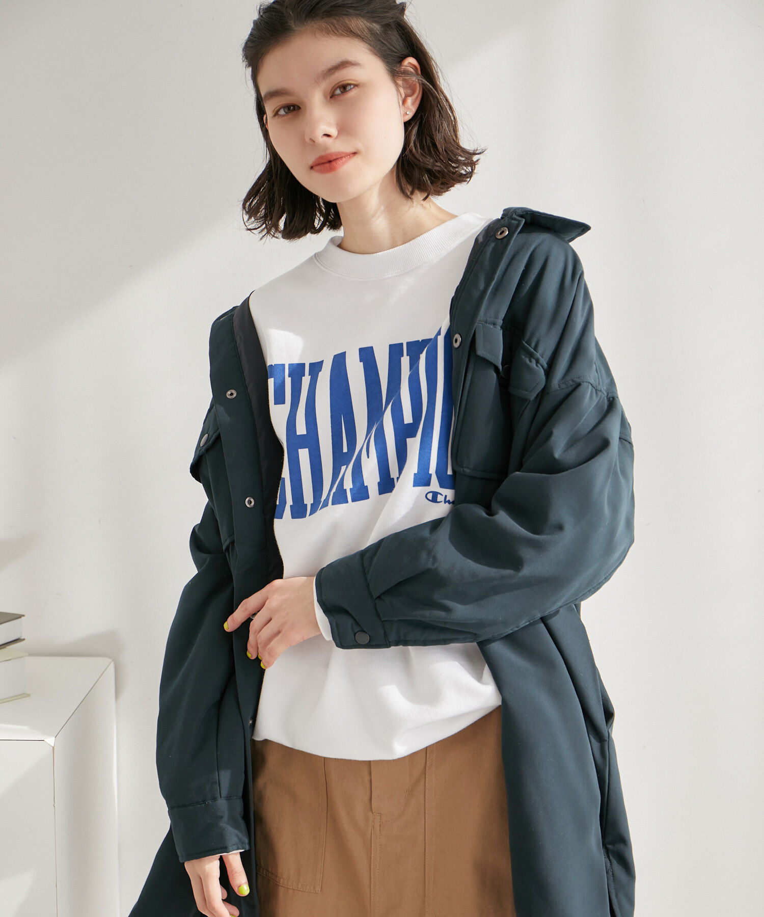 ROPE' PICNIC R「撥水加工/中わたシャツジャケット」|ブルゾン・スタジャン|ダークグリーン(31)