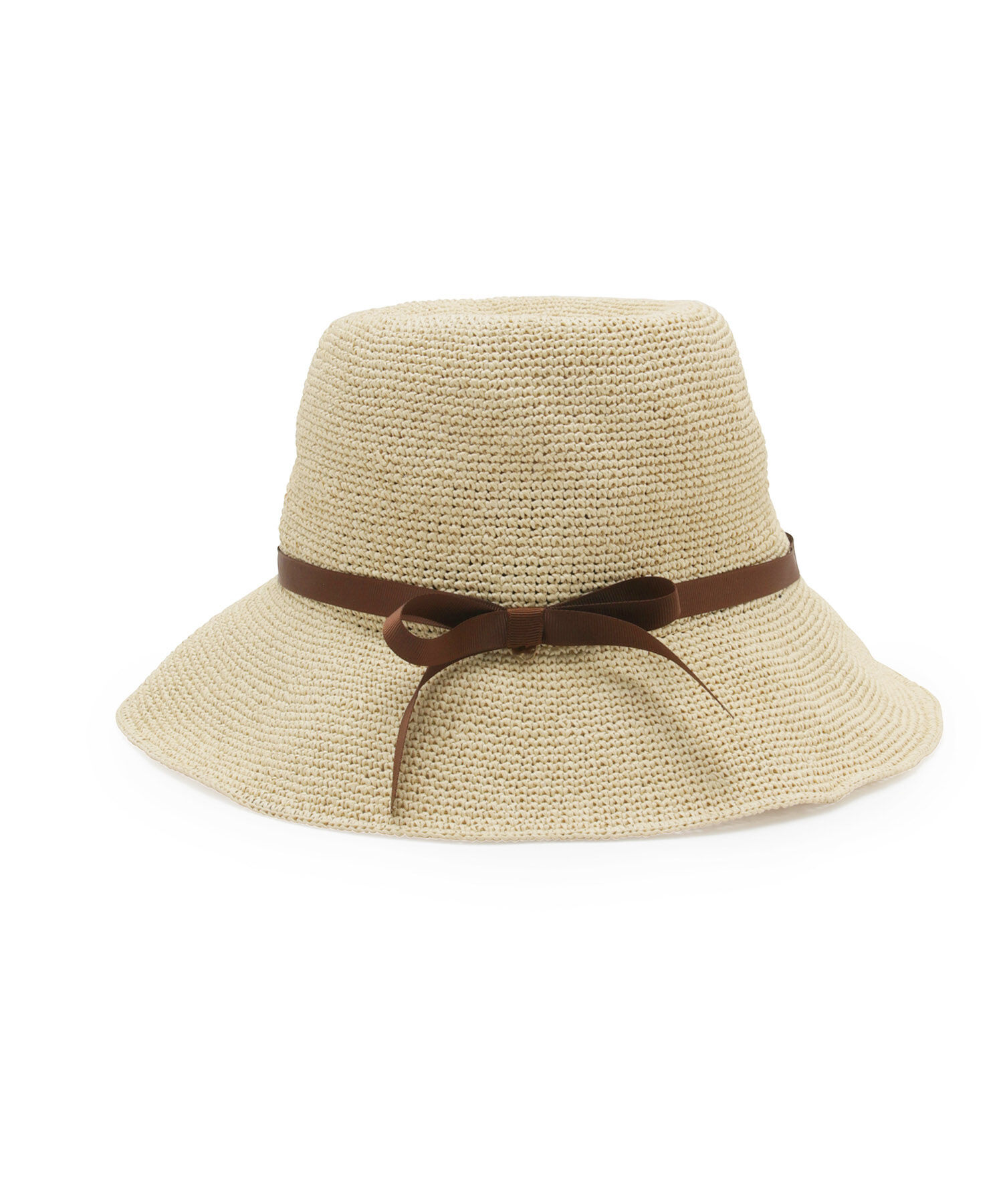 ROPE PICNIC PASSAGE「UVケア/細編みダウンハット」|ハット|