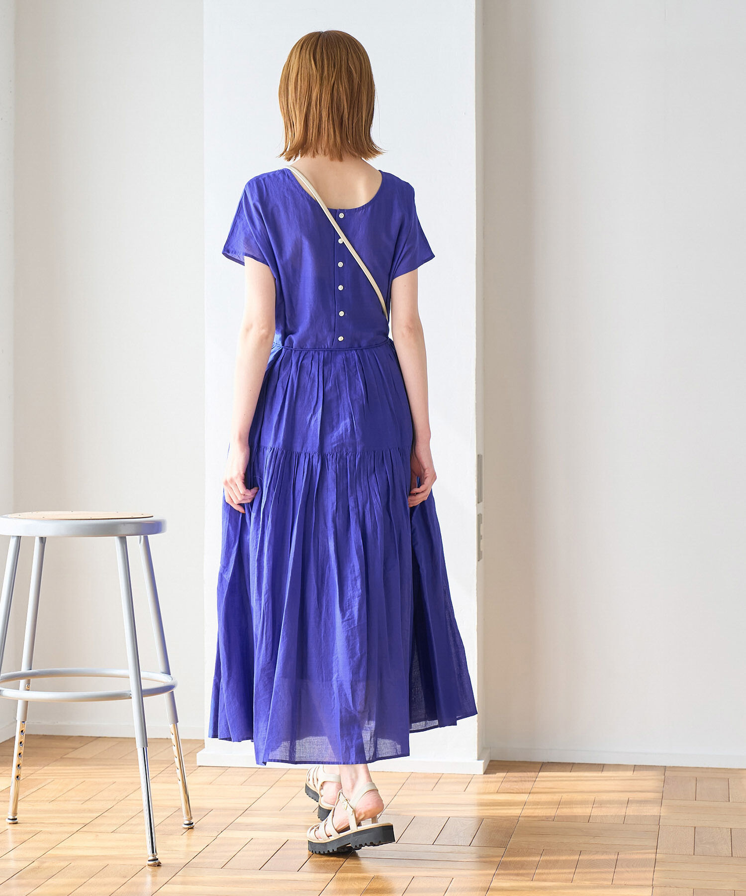 Rope&rsquo;Picnic「【WEB限定カラー:ブラウン,グリーン】リンクコーデ/2WAY INDIAティアードワンピース」|ワンピース|